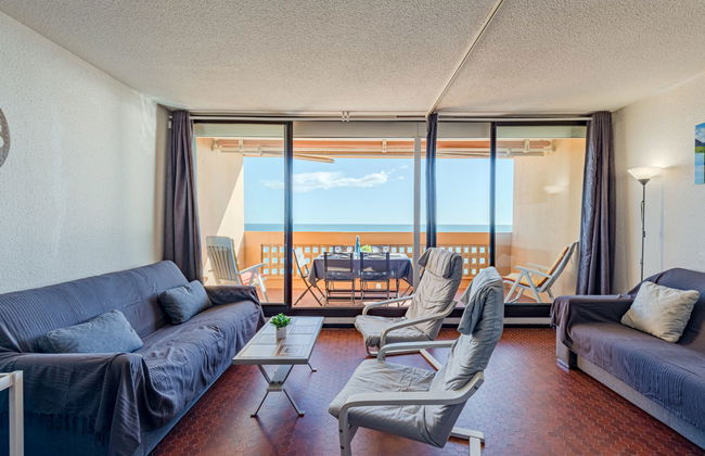 Apartamento de 1 quarto em Le Barcarès com piscina e terraço - Foto 3