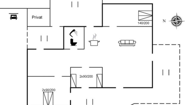 Casa con 3 camere da letto a Toftlund con terrazza e vasca idromassaggio - Foto 2