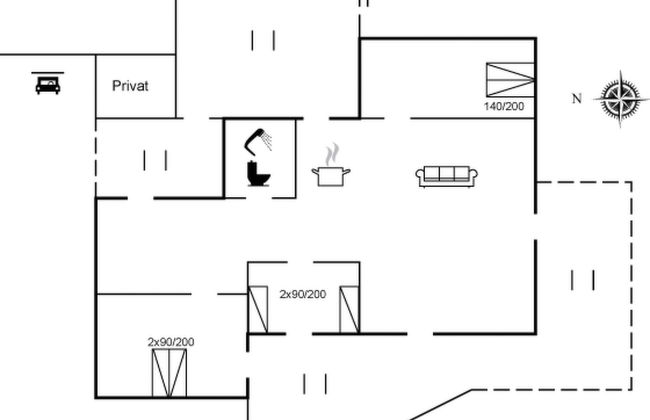 Casa con 3 camere da letto a Toftlund con terrazza e vasca idromassaggio - Foto 2