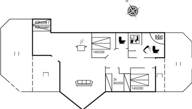 Casa con 3 camere da letto a Vinderup con terrazza e sauna - Foto 2