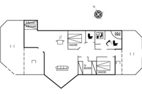 Foto 33 - Casa de 3 habitaciones en Vinderup con terraza y sauna
