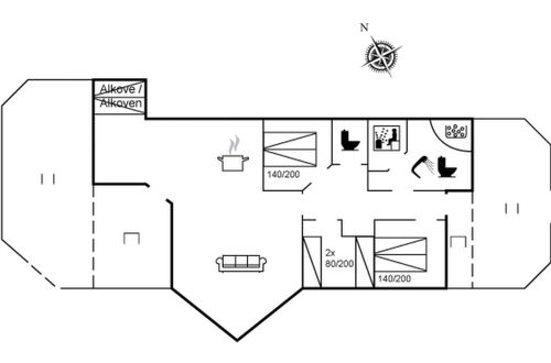 Foto 33 - Casa de 3 quartos em Vinderup com terraço e sauna