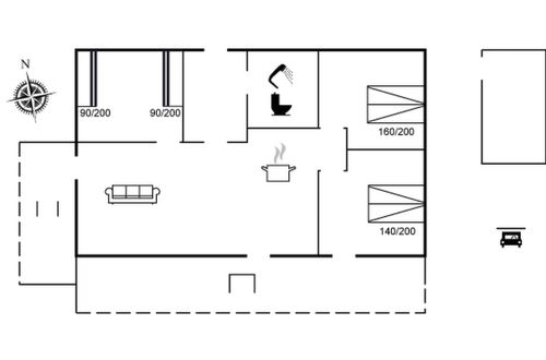 Foto 4 - Casa de 3 quartos em Hals com terraço