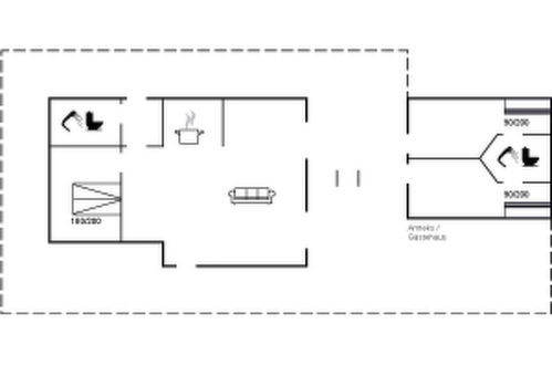 Foto 42 - Casa de 1 habitación en Sjølund con terraza