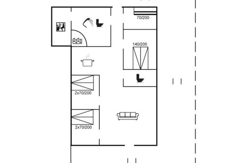 Foto 2 - Casa de 4 quartos em Saltum com terraço e sauna