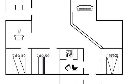 Foto 2 - Casa con 3 camere da letto a Klitmøller con terrazza e sauna