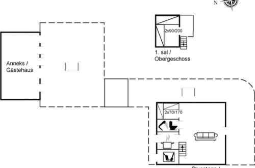 Foto 2 - Casa de 2 quartos em Rindby Strand com terraço