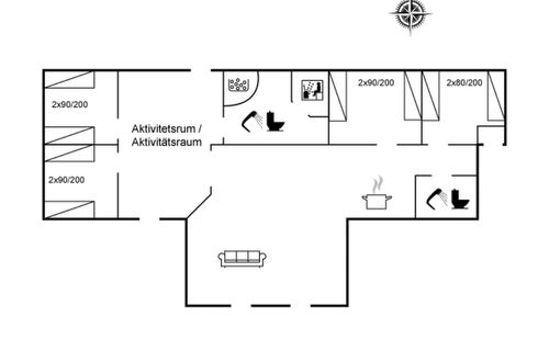Foto 2 - Casa de 4 quartos em Saltum com terraço e sauna