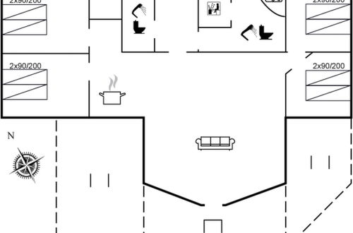 Foto 21 - Casa con 4 camere da letto a Væggerløse con terrazza e sauna