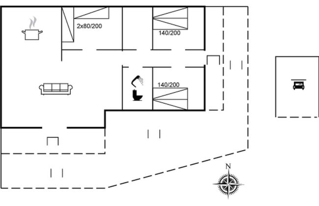 Casa con 3 camere da letto a Toftlund con terrazza - Foto 2