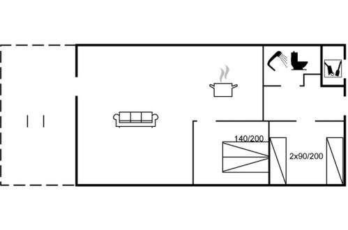 Foto 36 - Casa de 2 quartos em Sæby com terraço