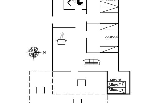 Foto 13 - Haus mit 2 Schlafzimmern in Hals mit terrasse und sauna