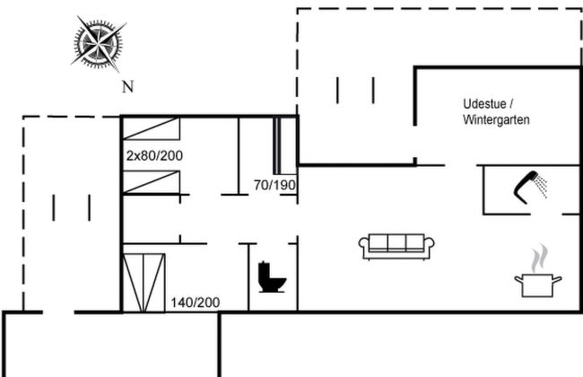 Casa de 3 quartos em Sønder Vorupør com terraço - Foto 2