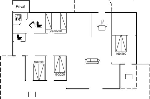 Foto 34 - Casa de 4 quartos em Hals com terraço e sauna