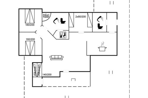 Foto 7 - Casa de 3 quartos em Hemmet com terraço e sauna