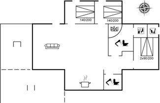 Foto 2 - Casa de 3 quartos em Hirtshals com terraço e sauna