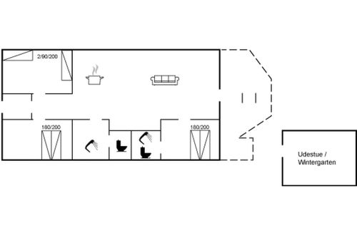 Foto 2 - Casa de 3 quartos em Allinge com terraço