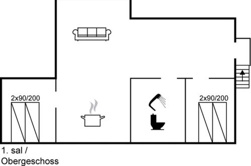 Foto 22 - Apartamento de 2 quartos em Gudhjem com terraço