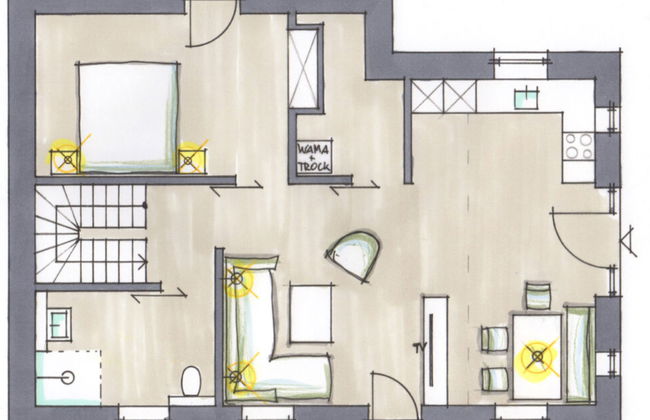 Casa de 3 quartos em Dagebüll com jardim e terraço - Foto 23