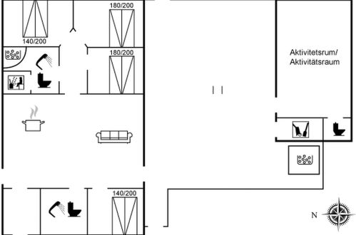 Foto 37 - Casa de 4 quartos em Løkken com terraço e sauna