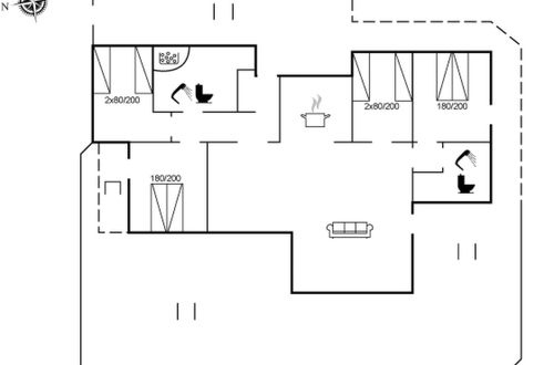 Foto 2 - Casa de 4 quartos em Løkken com terraço