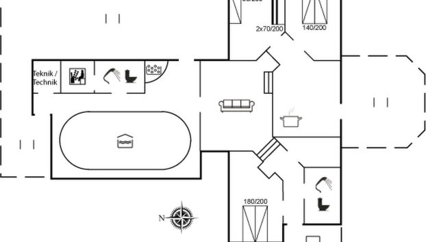 Casa de 3 quartos em Saltum com piscina privada e terraço - Foto 2