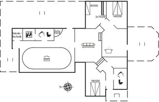 Photo 2 - 3 bedroom House in Saltum with private pool and terrace