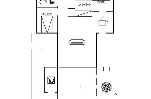 Foto 16 - Casa con 3 camere da letto a Saltum con terrazza