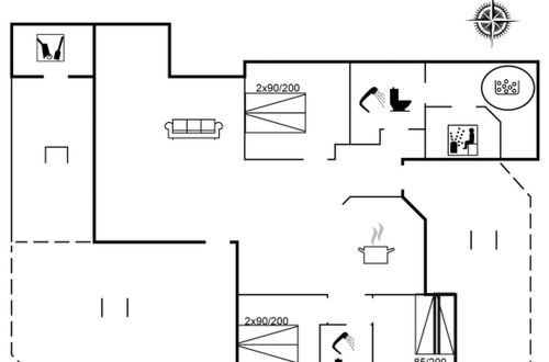Foto 2 - Casa de 3 quartos em Klitmøller com terraço e sauna