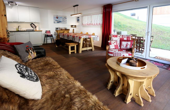 Apartamento de 2 quartos em Saas-Fee com jardim - Foto 1