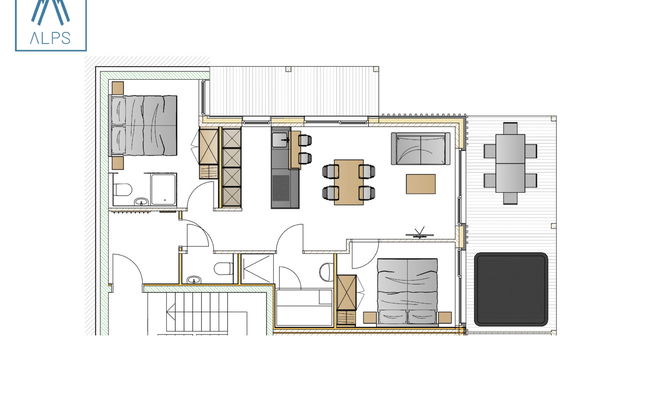 Apartamento de 3 quartos em Haus com piscina privada e jardim - Foto 9