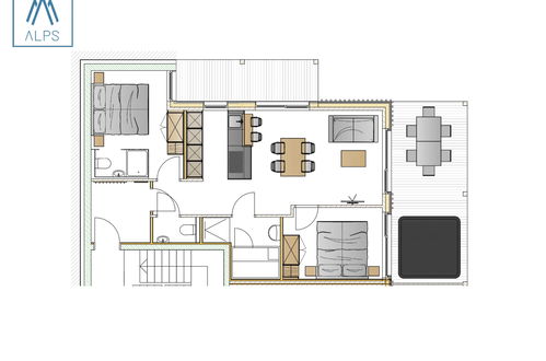 Foto 9 - Apartamento de 2 habitaciones en Haus con piscina privada y vistas a la montaña