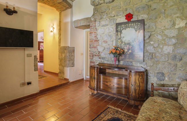 Apartamento de 3 quartos em Monteriggioni com piscina e jardim - Foto 7