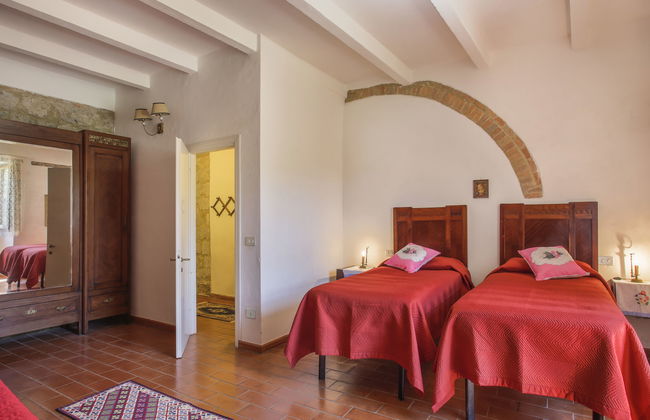 Apartamento de 3 quartos em Monteriggioni com piscina e jardim - Foto 9