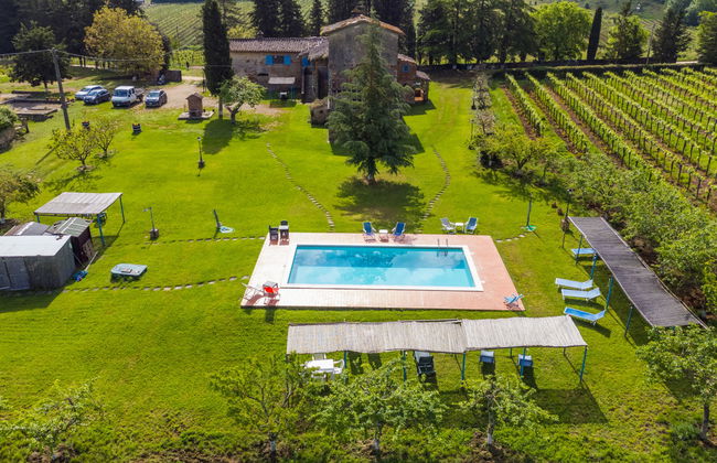 Apartamento de 3 quartos em Monteriggioni com piscina e jardim - Foto 24