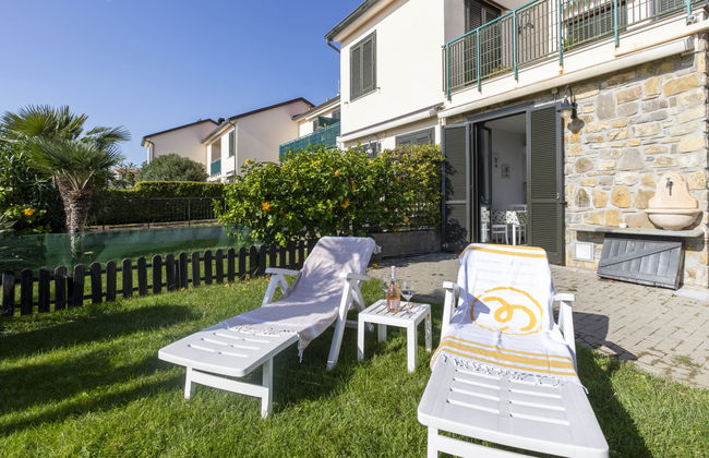 Apartamento de 2 quartos em Cipressa com piscina e jardim - Foto 20