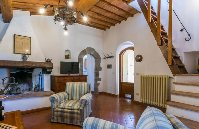 Apartamento de 2 quartos em Castellina in Chianti com piscina e jardim - Foto 13