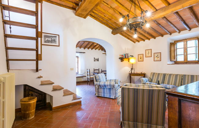 Apartamento de 2 quartos em Castellina in Chianti com piscina e jardim - Foto 12