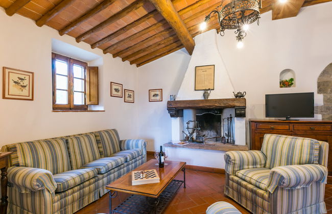 Apartamento de 2 quartos em Castellina in Chianti com piscina e jardim - Foto 9