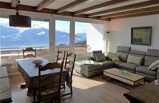 Foto 1 - Apartment mit 3 Schlafzimmern in Crans-Montana mit blick auf die berge
