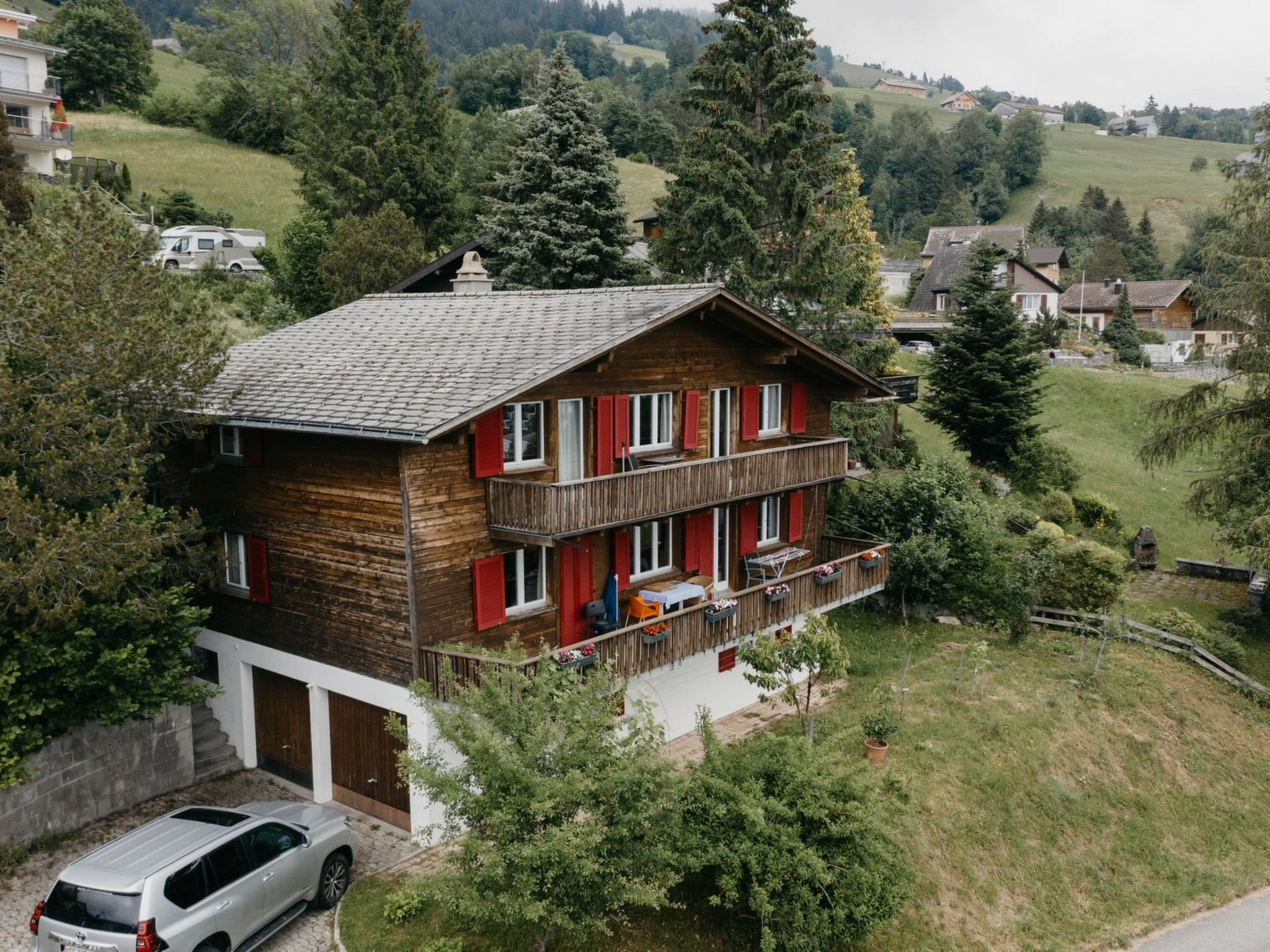 Foto 11 - Appartamento con 3 camere da letto a Amden con vista sulle montagne