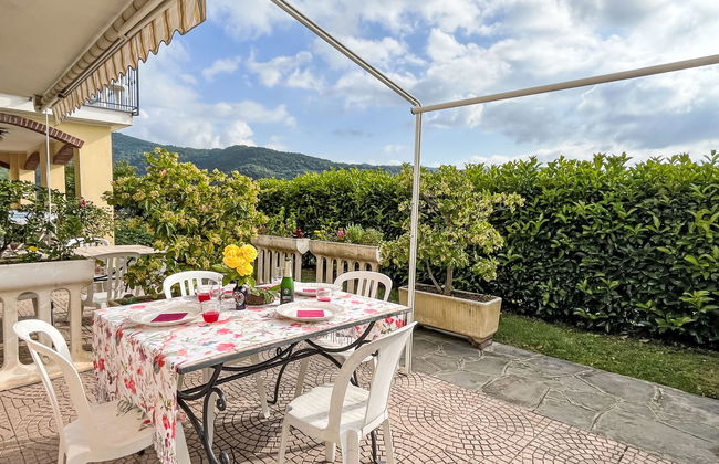 Apartamento de 2 quartos em Prelà com piscina e jardim - Foto 9
