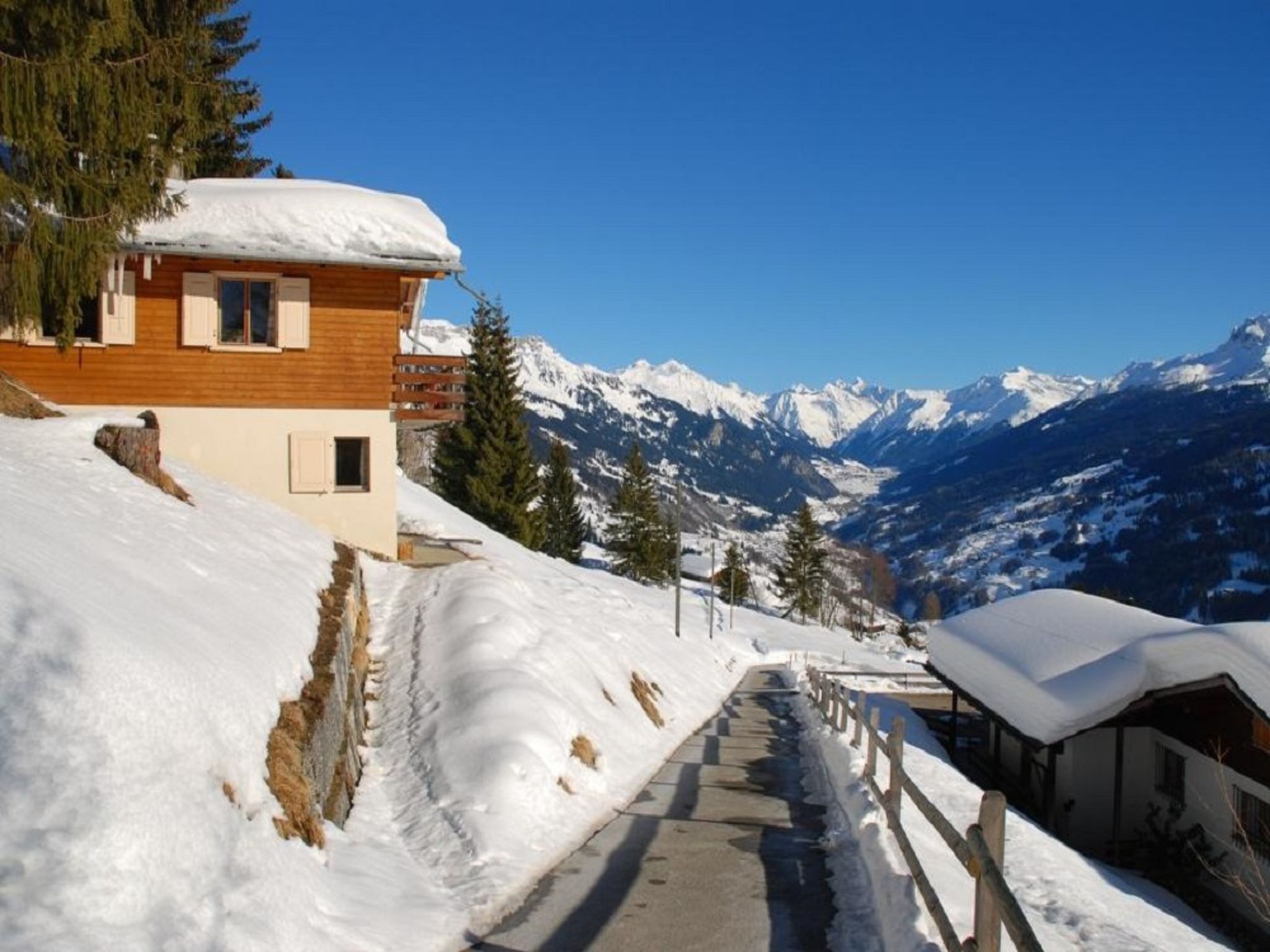 Foto 6 - Apartamento de 3 habitaciones en Luzein con sauna y vistas a la montaña