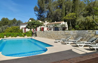 Foto 2 - Apartment mit 2 Schlafzimmern in Le Castellet mit privater pool und blick aufs meer