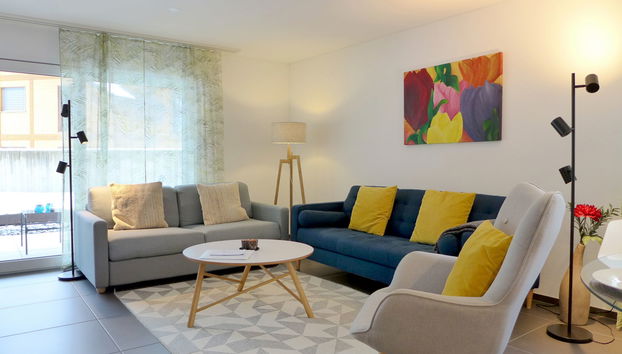 Apartamento de 3 quartos em Kandersteg com jardim e terraço - Foto 3