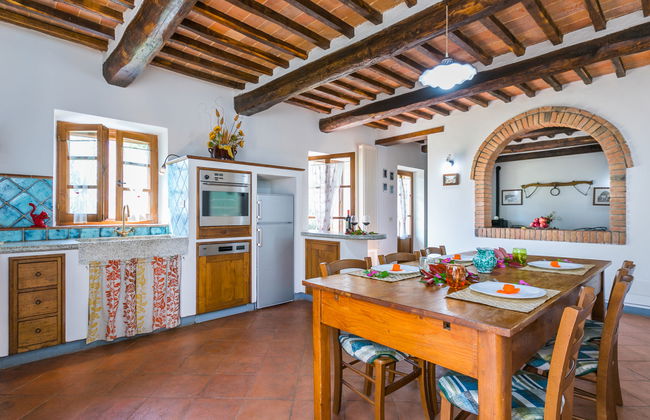 Casa de 3 quartos em Casole d'Elsa com piscina privada e jardim - Foto 14