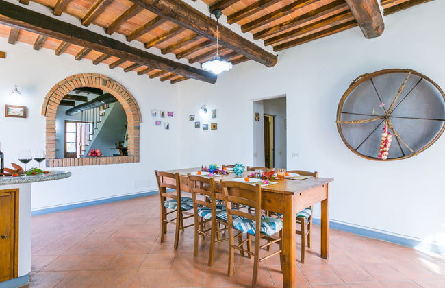 Casa de 3 quartos em Casole d'Elsa com piscina privada e jardim - Foto 13