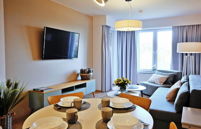 Apartamento de 2 quartos em Kołobrzeg com piscina e jardim - Foto 8