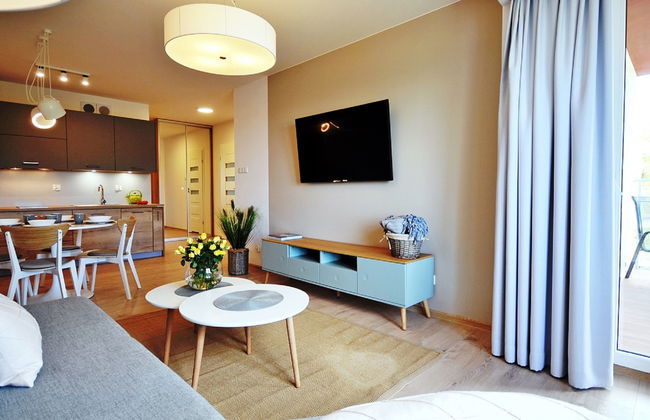 Apartamento de 2 quartos em Kołobrzeg com piscina e jardim - Foto 6