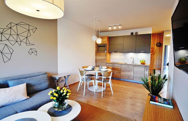 Apartamento de 2 quartos em Kołobrzeg com piscina e jardim - Foto 1